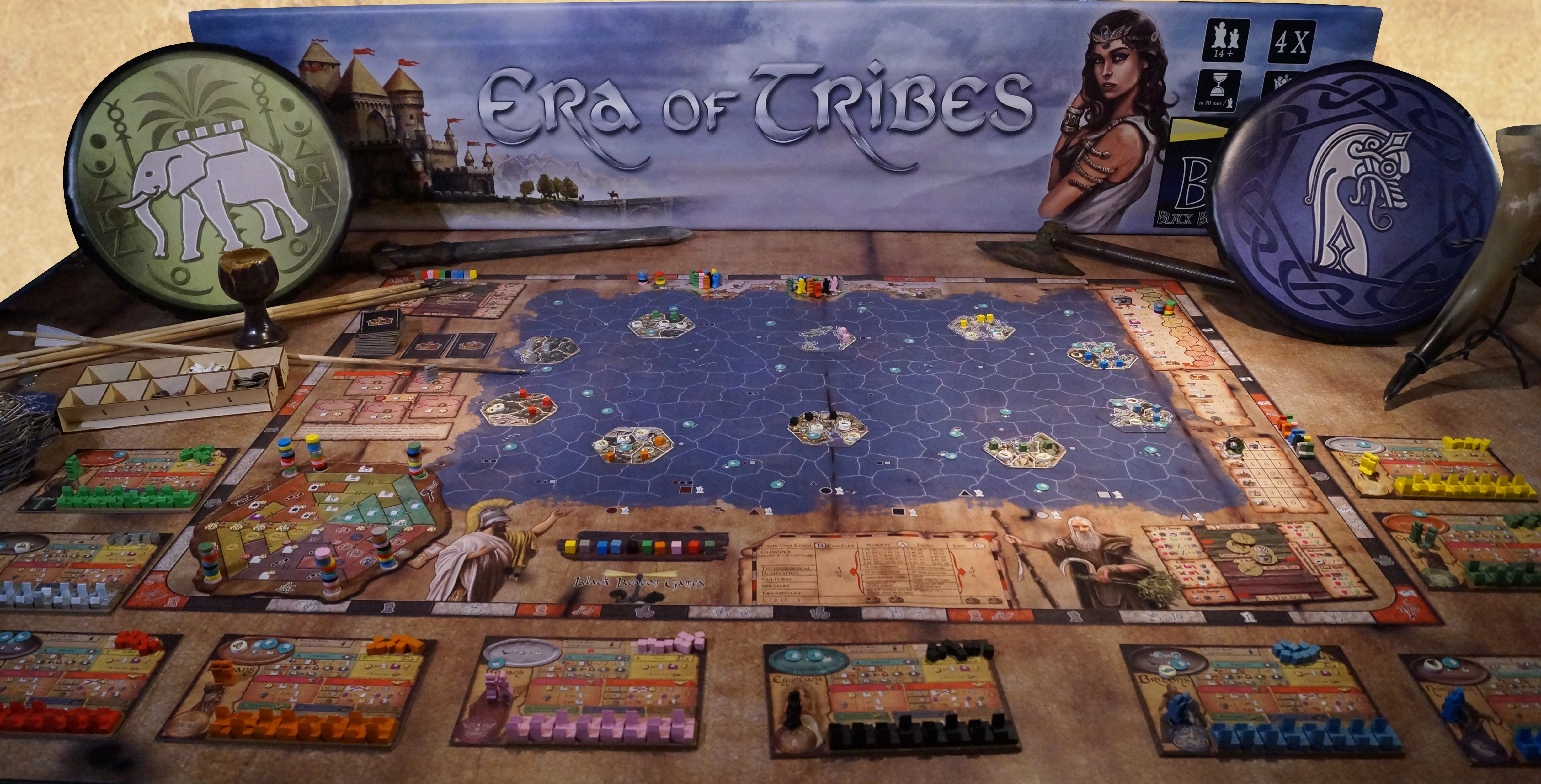 Era of Tribes board game on a tabletop